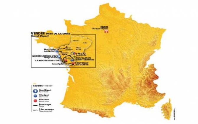 Le tour de France 2018 fera étape dans les Pays de la Loire et en Bretagne