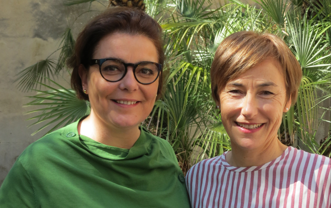 Cécile Collina-Hue (à gauche), directrice générale et Céline Dargent, directrice de la communication.