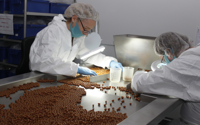Le laboratoire développe des produits de santé naturelle à base de matières premières marines
