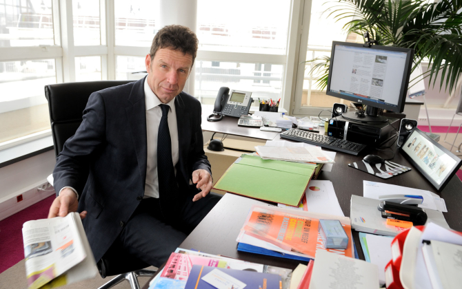 Geoffroy Roux de Bézieux, président du Medef et du groupe Notus Technologies.