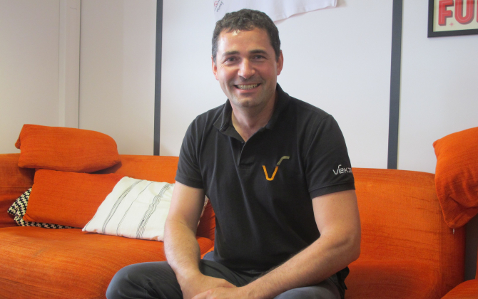 Manuel Davy a créé Vekia à Euratechnologies en 2008. L'entreprise compte aujourd'hui une cinquantaine de salariés. 