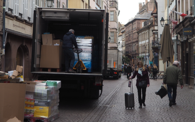 A partir de septembre, les conditions de livraisons en cœur de ville de Strasbourg se durcissent. 