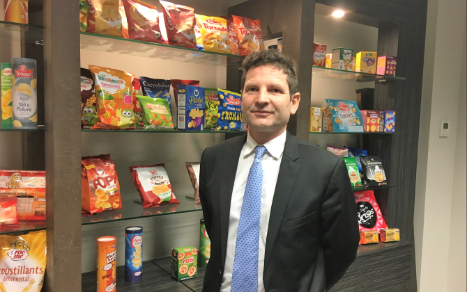 Nicolas Eymeoud, directeur général d'Europe Snacks, multiplie les projets pour que l'entreprise continue de grossir. 