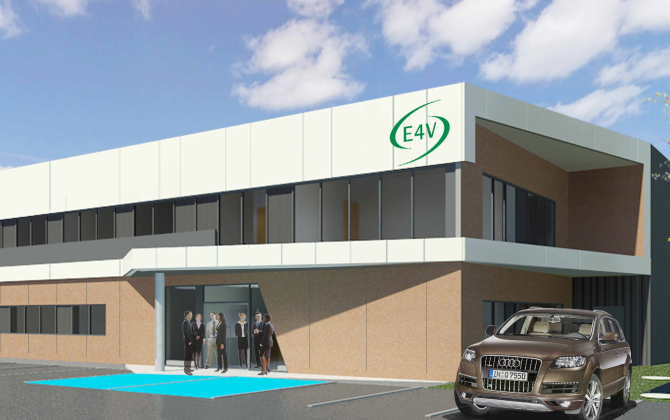 La future usine E4V du Mans sera livrée au printemps 2019.