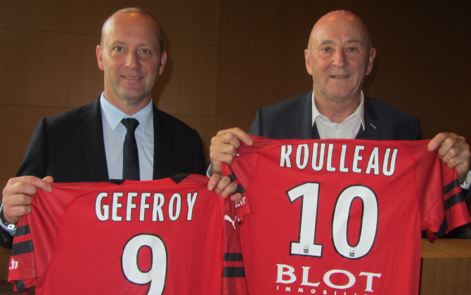 Christian Roulleau, PDG de Samsic, et son successeur désigné, Thierry Geffroy, ont resigné pour cinq ans avec le Stade Rennais.