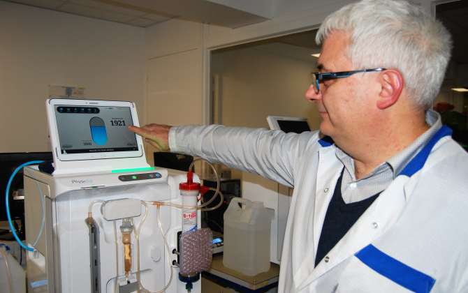 Machine de dialyse autonome créée par Physidia à Angers.