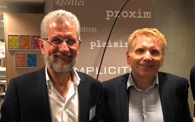 De gauche à droite : Philippe Oléron et Lionel Fournier, respectivement vice-président et président du réseau DRO.