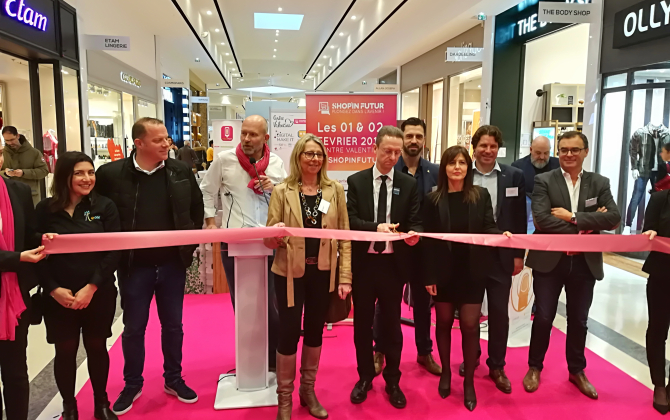 Frédéric Gardin, directeur du magasin Printemps La Valentine et président de l'association des commerces du Centre commercial La Valentine à Marseille a inauguré l'événement Shop'in futur.