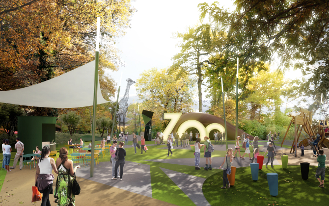 Le zoo d'Amnéville, comme l'ensemble du site, s'apprête à être intégré dans un espace homogène pour faciliter le parcours des promeneurs.