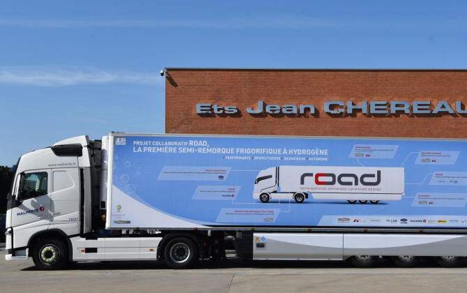 Chéreau lance le premier camion semi frigorifique à hydrogène
