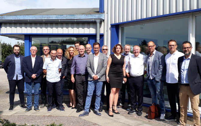 Les membres du cluster Lighting Grand Est se sont réunis chez ROHL International à Erstein.