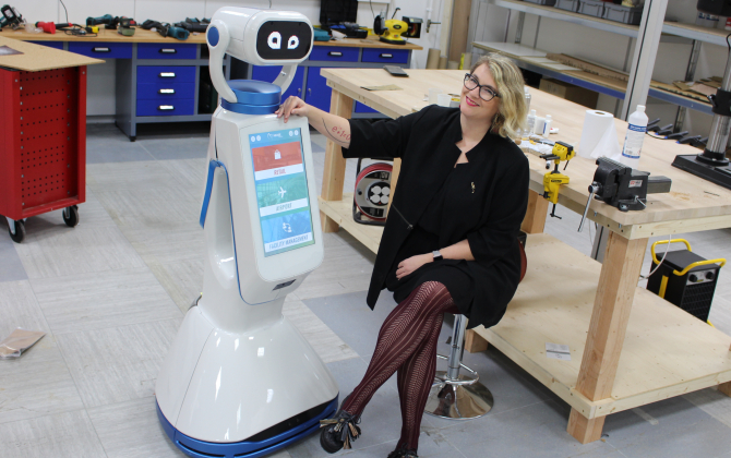 Jade Le Maître, cofondatrice de la start-up Hease Robotics.