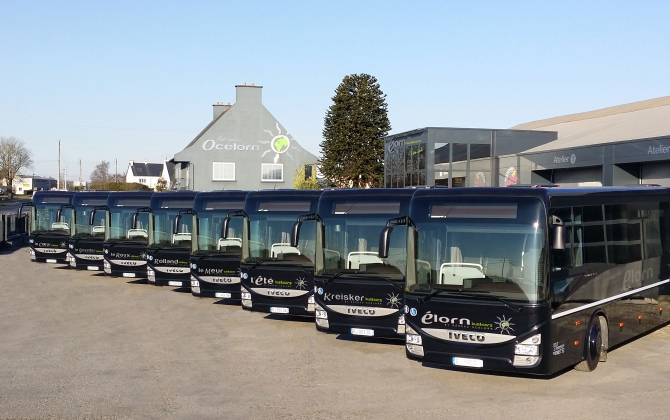 Océlorn dispose d'une flotte de 450 véhicules.