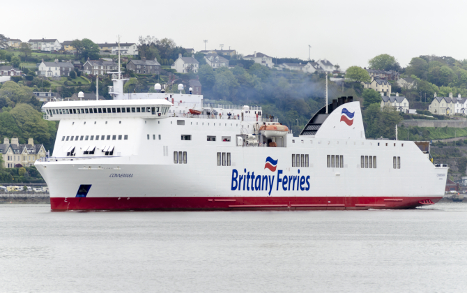 Le Connemara a rejoint la flotte de la Brittany Ferries en mai 2018.