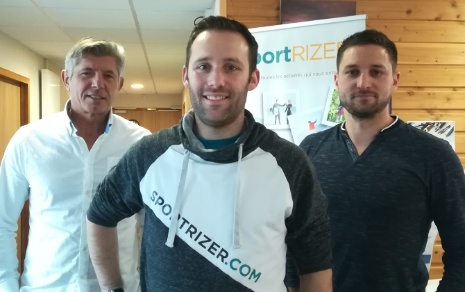 Yann Amice, Tom Marsal et Mathieu Romeuf sont les trois associés de Sportrizer. 