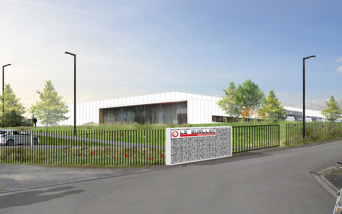 Le nouveau bâtiment de Le Guellec à Quimper a été conçu par Soft avec l'architecte A3 Argouach.