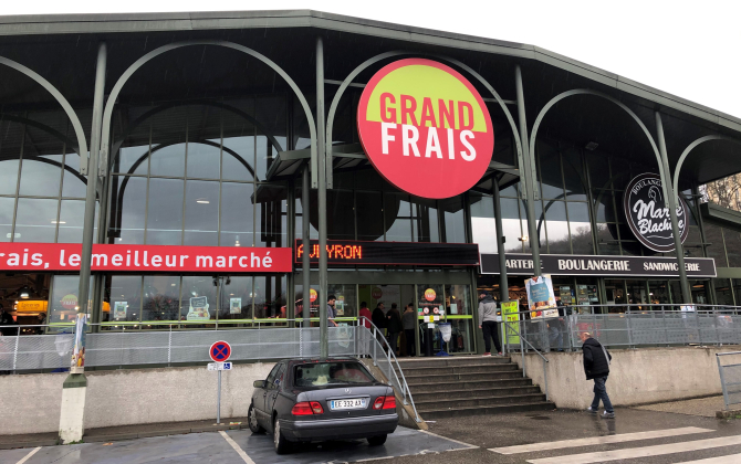 Magasin de distribution alimentaire Grand Frais à Lyon