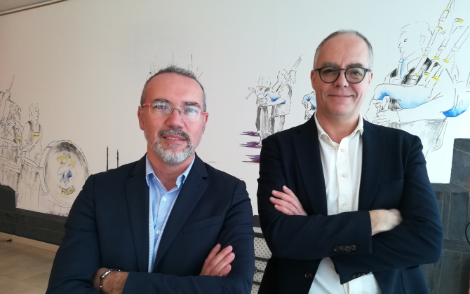 Christian Mondaut, PDG et Marc Lavanant, directeur des achats de Sodise.