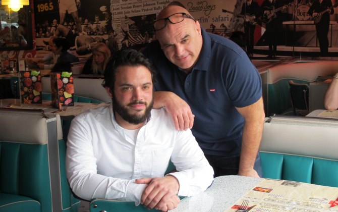 Tommy Soula, directeur d'exploitation, et Patrick Soula, PDG de la chaine de restauration toulousaine Tommy's Diner.