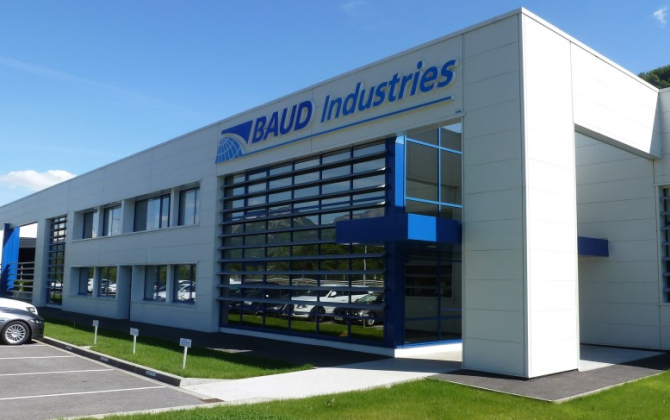 Siège de l'entreprise de décolletage Baud Industries en Haute-Savoie