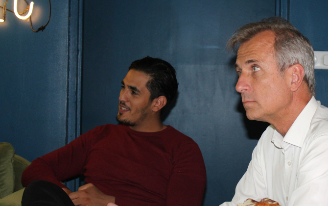 Ahmed Soltani, fondateur de Quick Jobs et son parrain, Cyril de Gasquet