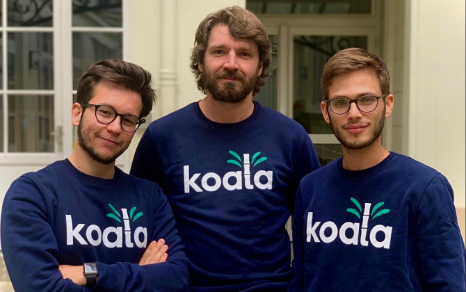 De gauche à droite, Léo Tordjman, Antony Mechin et Ugo Weyl ont fondé Koala en 2018.