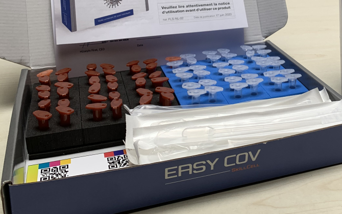 Test salivaire EasyCov pour détecter le Covid-19