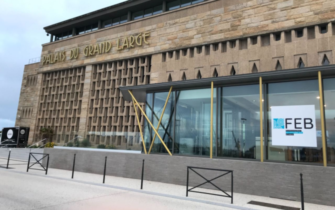Le Palais du Grand Large de Saint-Malo accueille le premier Forum économique breton (FEB). 1500 chefs d'entreprise se sont inscrits sur les deux jours.