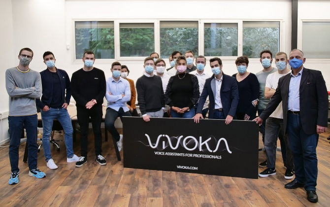L'équipe de Vivoka à Metz, logiciel et assistant vocal