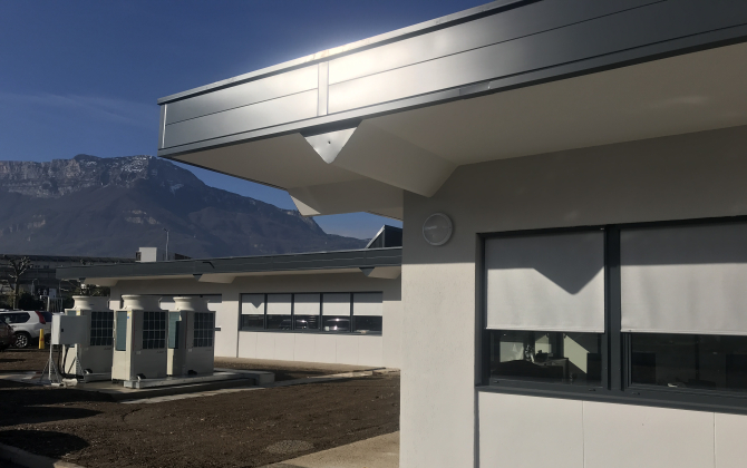Le site de R & D et de prototypage d'Aledia à Échirolles, près de Grenoble.