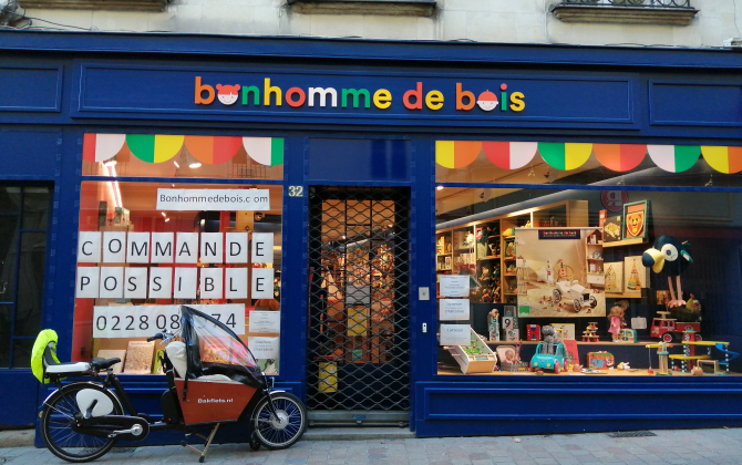 La boutique de jouets du centre-ville de Nantes continue son activité en click&collect. 