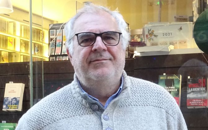 Dominique Fredj, directeur de la librairie Le Failler à Rennes.