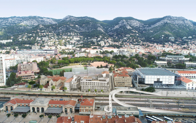 Le quartier de la gare de Toulon accueillera ses premiers bâtiments en 2021.