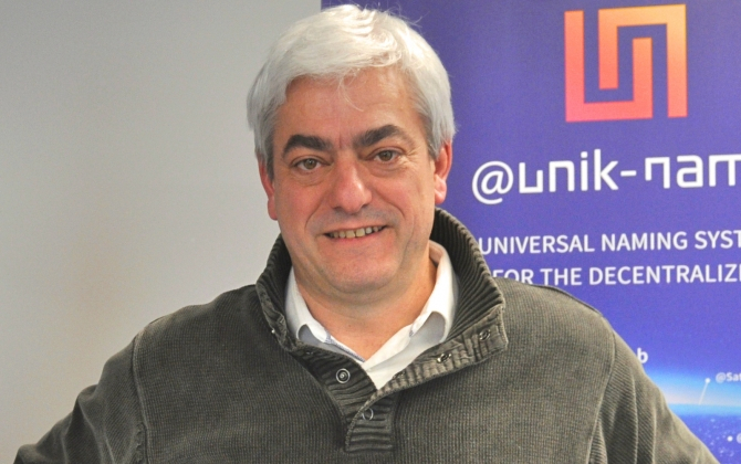 Laurent Lourenço de Space Elephant, lauréat de la catégorie services numériques.