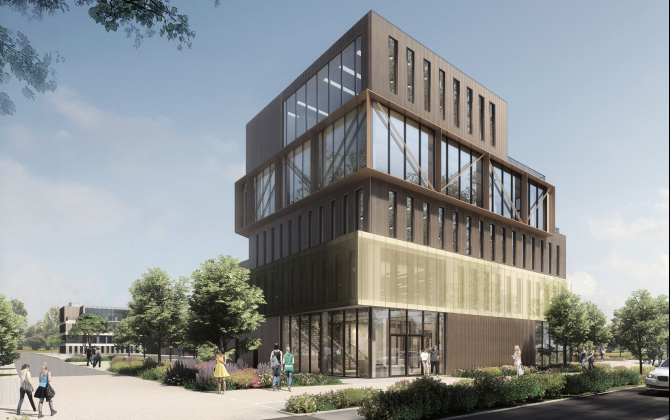 Newton Offices ouvrira le 1er avril 2021 l'immeuble Totem, à Lille, un bâtiment de 4 486 m² situé dans le parc scientifique de la Haute Borne (Villeneuve d’Ascq).