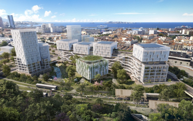 Futur quartier numérique Theodora, à Marseille, porté par le holding Unitel de Kevin Polizzi