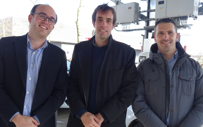 Alexandre Guérin, François Guérin et Kevin Aubry, les trois associés fondateurs de See You Sun. La start-up rennaise lève 12 millions d'euros en faisant entrer Demeter et La Banque des Territoires à son capital.