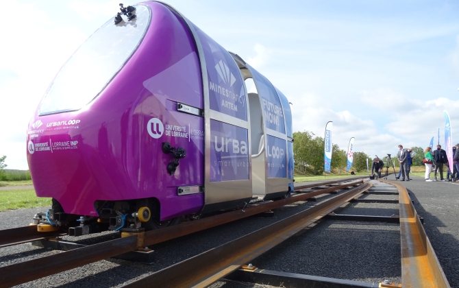 Les capsules d’Urbanloop détiennent le record du monde de la plus faible consommation énergétique
au kilomètre pour un véhicule autonome sur rail.