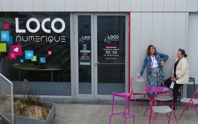 La Loco numérique a ouvert en 2014 et accueille coworkers comme jeunes entreprises.