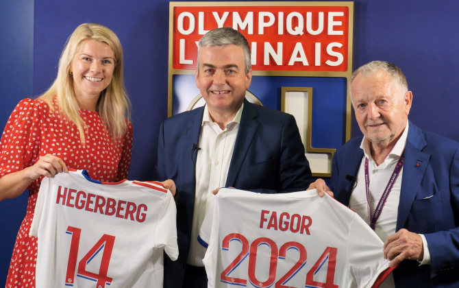 Fagor Électroménager s’est engagé pour trois saisons aux côtés des féminines de l’OL.