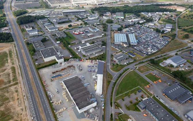 Le site industriel de La Janais, au sud de Rennes.