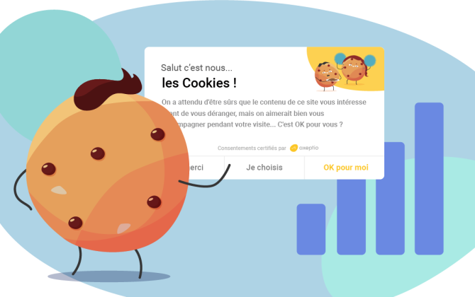 L’interface d’acceptation de cookies créée par l'entreprise montpelliéraine Axeptio.