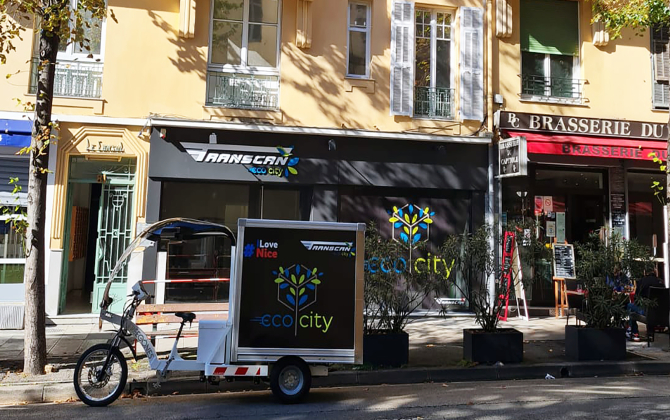 Transcan a ouvert sa première boutique Eco-City dans le centre-ville de Nice.