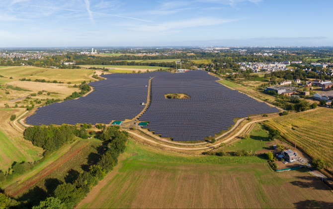 La centrale photovoltaïque de Bruz (35) a ouvert en octobre 2021.