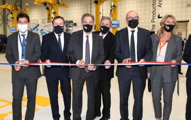 Renaud Muselier, président de la Région Sud, a inauguré la nouvelle unité d’assemblage d’Airbus Helicopters, à Marignane