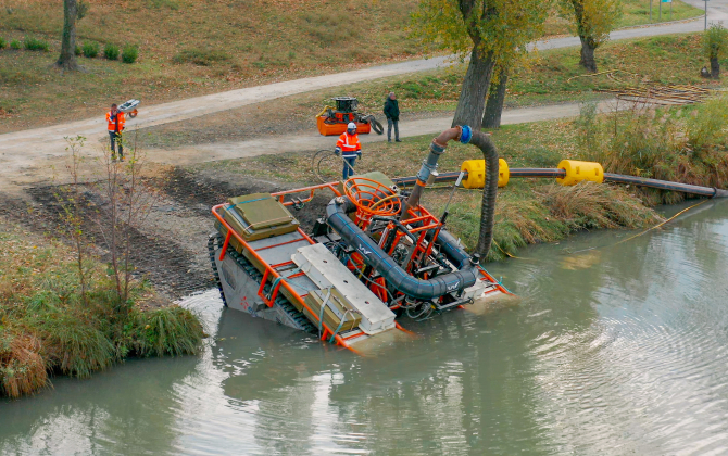Les robots de Watertracks permettent de curer les sédiments qui envasent les barrages hydroélectriques, entre autres utilisateurs.