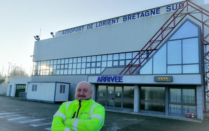 Mickaël Toma est le nouveau directeur de l’aéroport de Lorient Bretagne Sud.