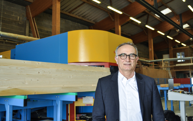 Régis Rousseau, dirigeant de la société de construction bois Rousseau et président de la FFB des Pays de la Loire.