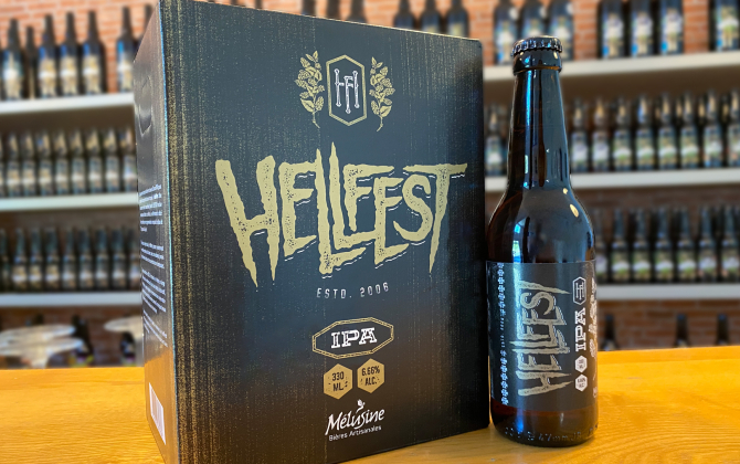 La brasserie Mélusine a conçu une bière au nom du Hellfest, une référence qui est dans le top trois de la PME.