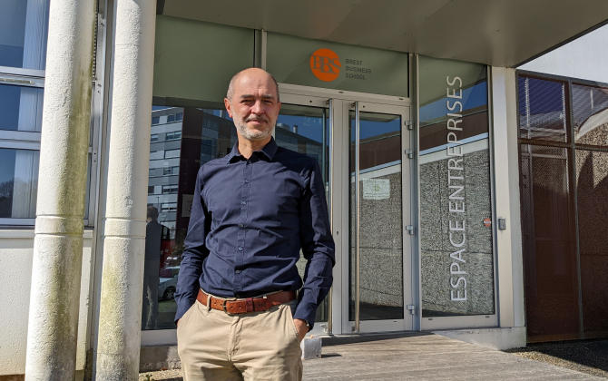 Nicolas Guerillot est le responsable de l’incubateur de Brest Business School depuis 2019.